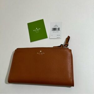 Kate Spade Tan Pebbled Leather Wallet